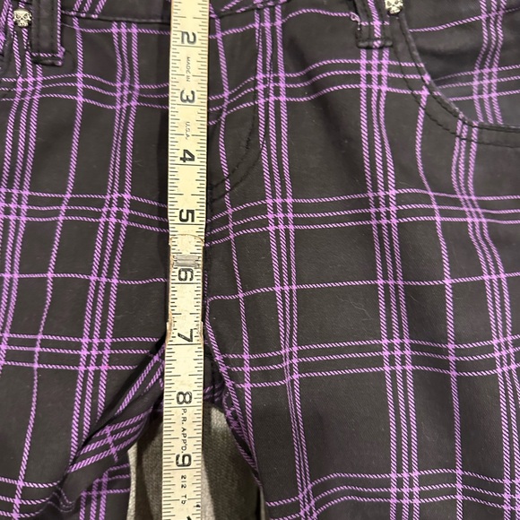 Tripp NYC Black and Purple Plaid Chinos - Picture 7 of 10